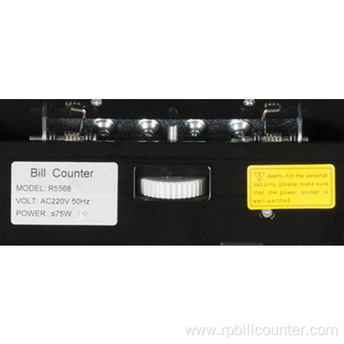 Bill Counter Double Color Sensors Currency Counting Machine